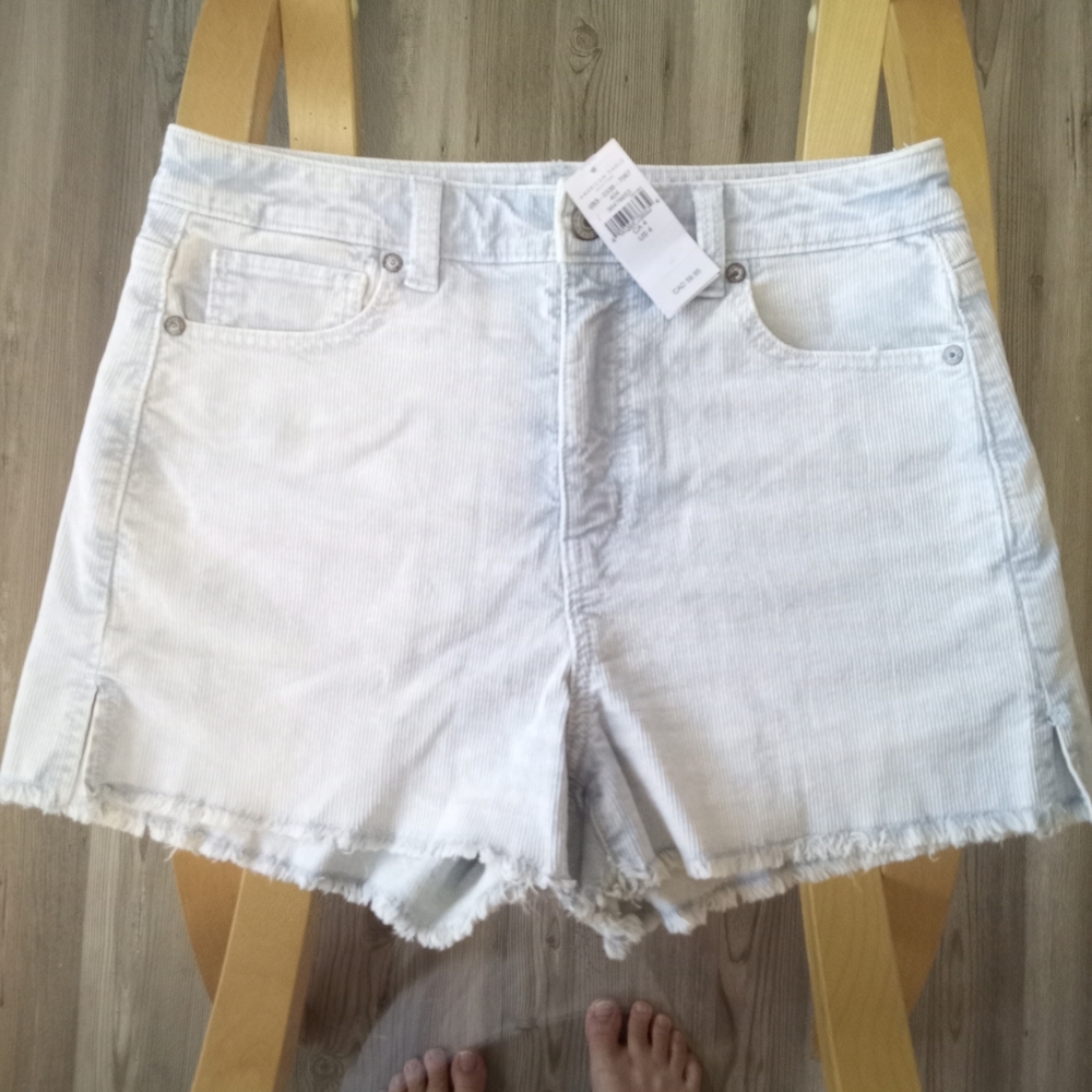 American Eagle Outfitters Light Wash Courderoy Shorts